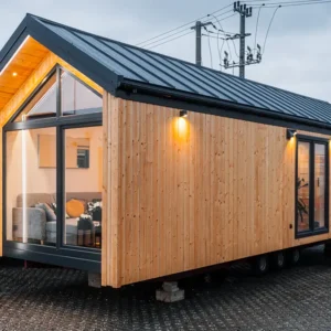 Casa Móvil T2 GABANA – 35 m² con Altillo – Estilo Cabaña Nórdica