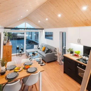 Casa Móvil T2 GABANA – 35 m² con Altillo – Estilo Cabaña Nórdica