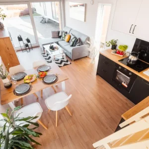 Casa Móvil T2 GABANA – 35 m² con Altillo – Estilo Cabaña Nórdica