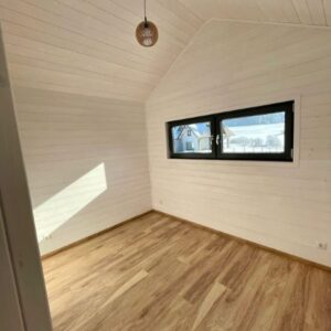 Casa Móvil 10 × 3,5 m – 35 m² – Planta con 2 Dormitorios y Salón