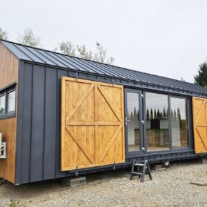 Casa Móvil 10 × 3,5 m – 35 m² – Planta con 2 Dormitorios y Salón