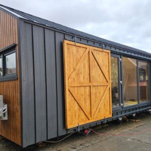 Casa Móvil 10 × 3,5 m – 35 m² – Planta con 2 Dormitorios y Salón